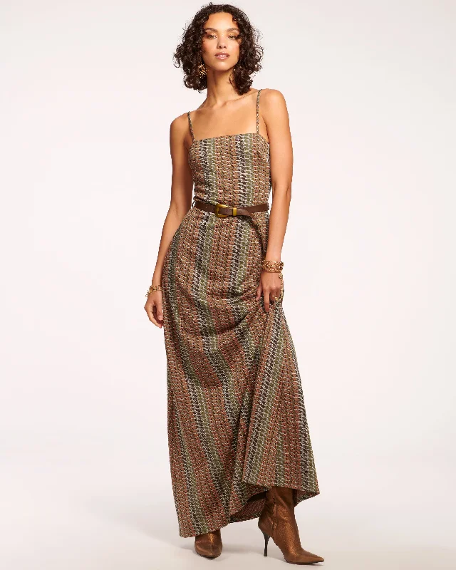 Walker Sleeveless Maxi Dress Elegant Pleated Maxi Dress