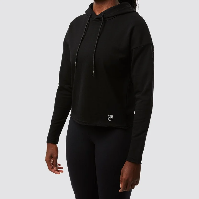 Flashback Hoodie (Black) Hoodie with Longline Fit Extended Stylish