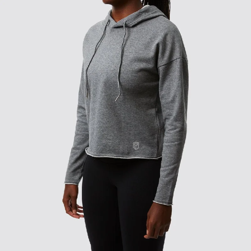 Flashback Hoodie (Vintage Grey) Hoodie with Ribbed Neckline Snug Warm