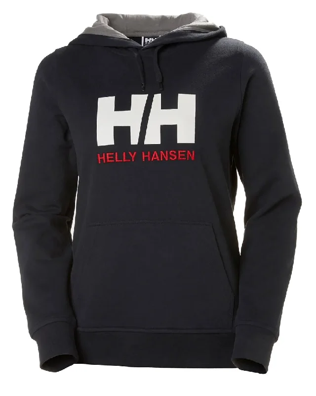 Helly Hansen Womens Logo Hoodie Hoodie with Set-In Sleeves Structured Classic