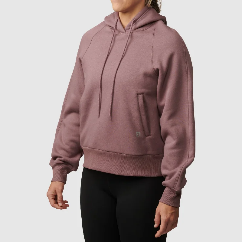 In Your Element Fleece Lined Hoodie (Twilight Mauve) Hoodie with Toggle Buttons Decorative Unique