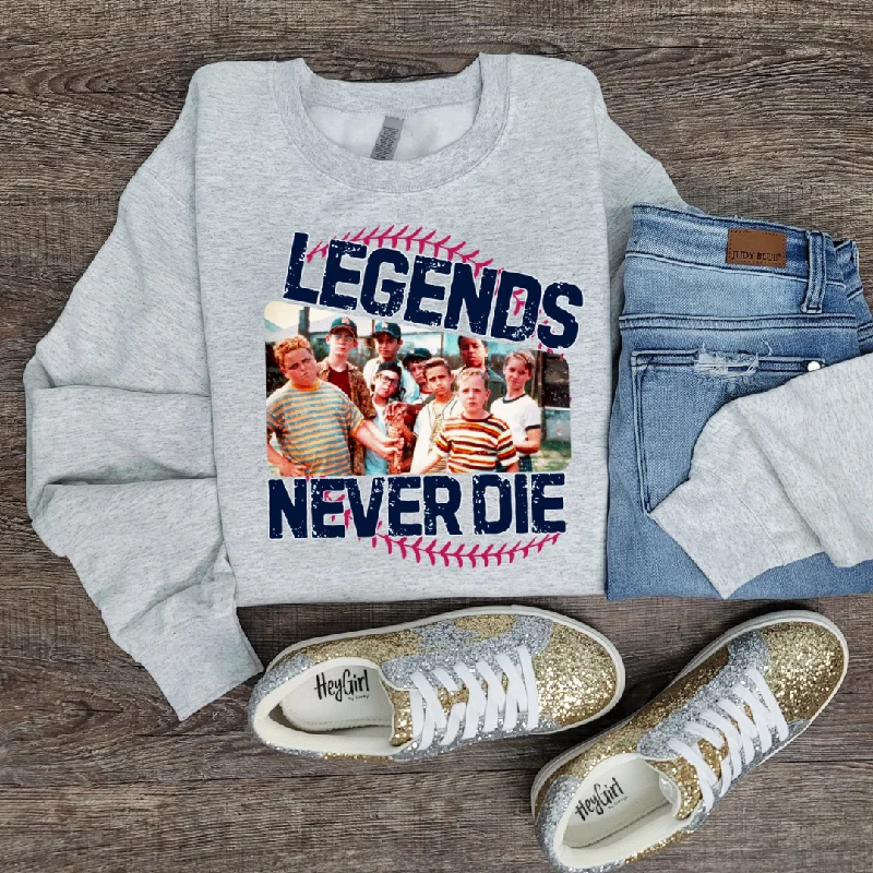 Hazel Blues® |  Legends Never Die: SWEATSHIRT Hoodie with Relaxed Fit Easy Casual