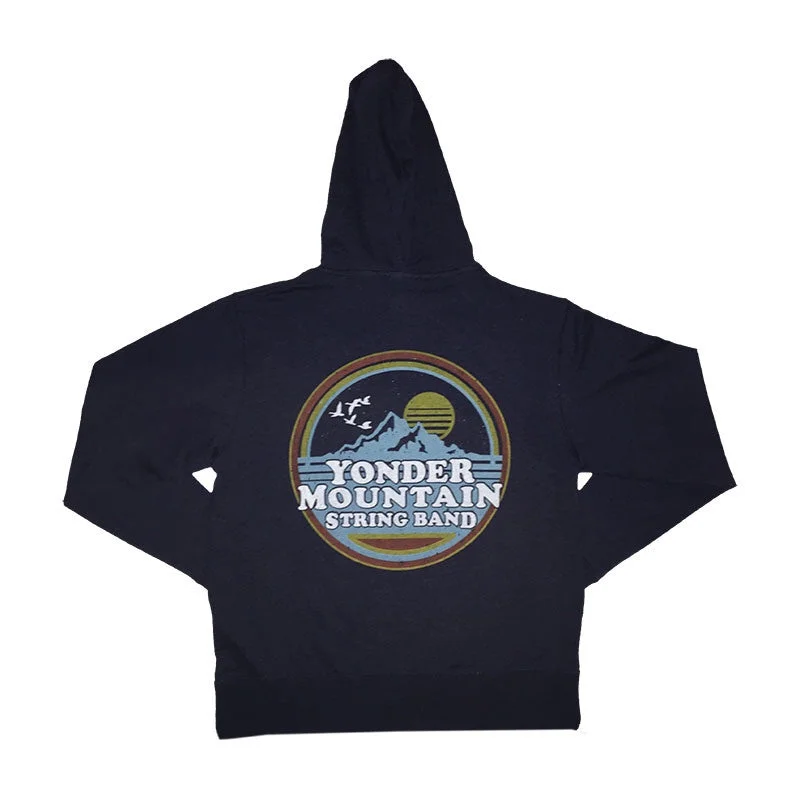 Ocean & Mountain Zip Hoodie Hoodie with Toggle Buttons Decorative Unique