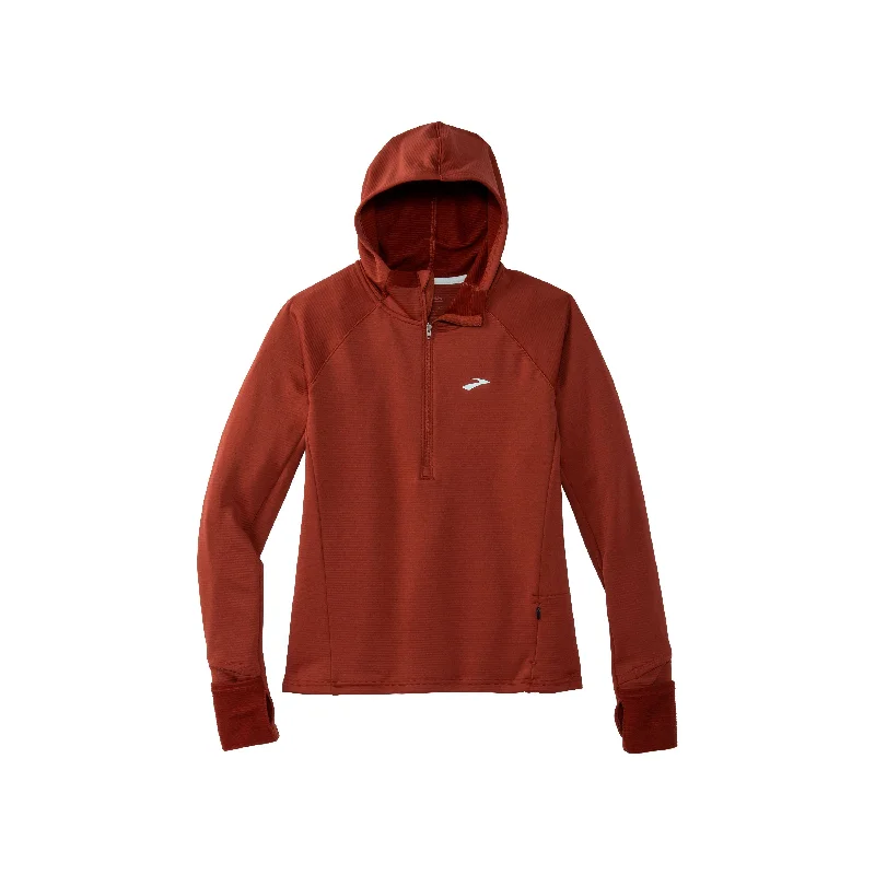 W Brooks Notch Thermal Hoodie 2.0 Hoodie with Pocket Utility Practical