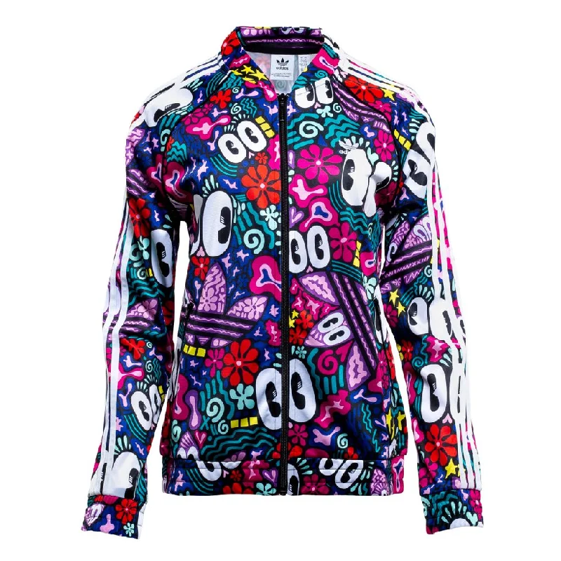 Adidas x "Hattie Stewart" Women's SST Track Jacket Multicolor Belted Jacket Elasticated Jacket Padded Jacket Adidas x "Hattie Stewart" Women's SST Track Jacket Multicolor Belted Jacket Elasticated Jacket Padded Jacket
