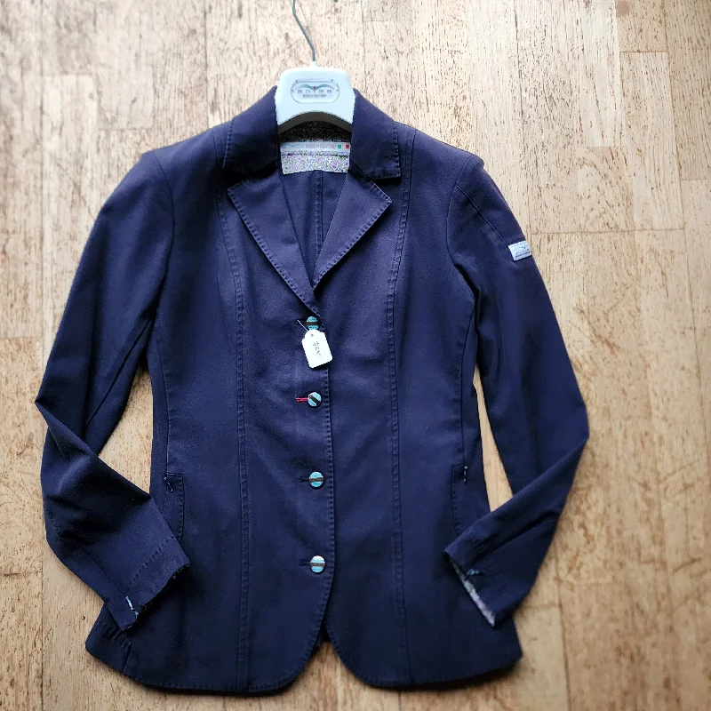 Animo Navy Show Jacket ladies 10 (Italian size 42) Fitted Jacket Loose Jacket Oversized Jacket Animo Navy Show Jacket ladies 10 (Italian size 42) Fitted Jacket Loose Jacket Oversized Jacket