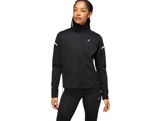 Asics Women's Lite-Show Winter Jacket Front Pockets Side Pockets Patch Pockets