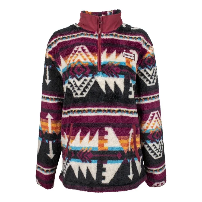 Hooey Ladies Aztec Multi-Color Fleece Pullover Sweatshirt Hoodie with Drop Shoulder Relaxed Streetwear Hooey Ladies Aztec Multi-Color Fleece Pullover Sweatshirt Hoodie with Drop Shoulder Relaxed Streetwear