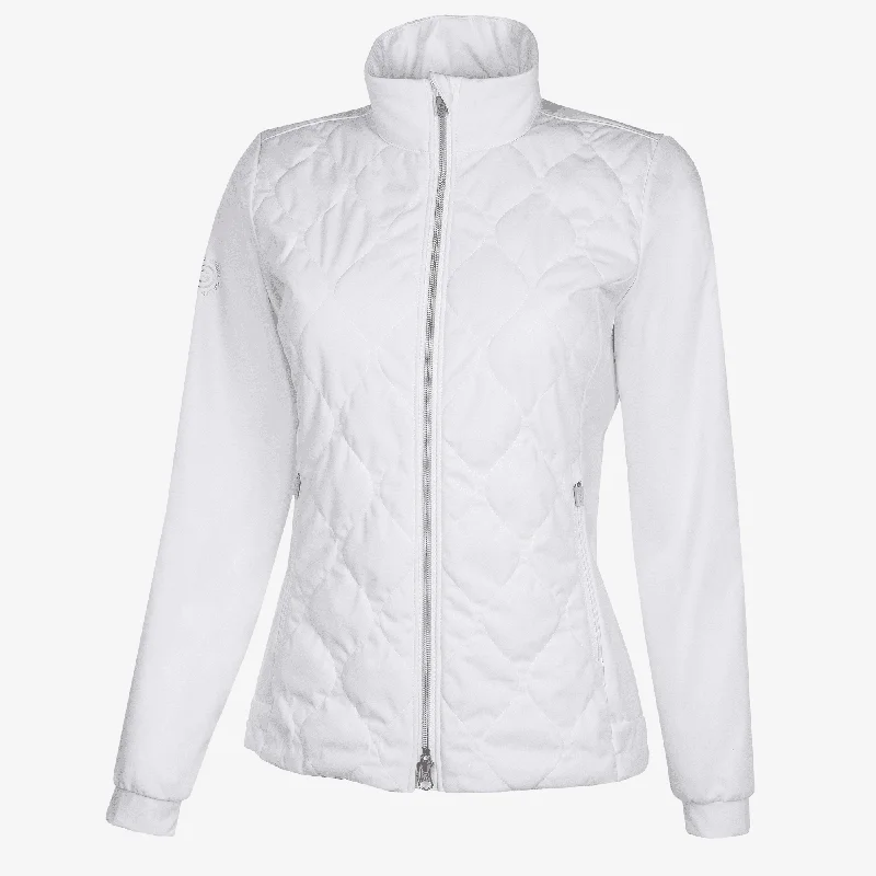 Leora - Windproof and water repellent golf jacket Notch Collar Peter Pan Collar Cowl Neck Leora - Windproof and water repellent golf jacket Notch Collar Peter Pan Collar Cowl Neck
