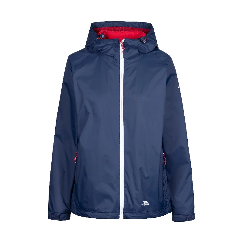Tayah 2 Women's Unpadded Waterproof Jacket in Navy Faux Fur Fabric Real Fur Fabric Shearling Fabric Tayah 2 Women's Unpadded Waterproof Jacket in Navy Faux Fur Fabric Real Fur Fabric Shearling Fabric