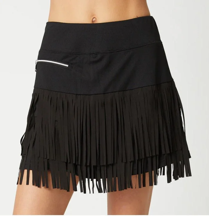 GGBlue Fringe Skort 15" mini skirt trendy