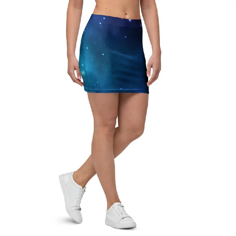 Galaxy Space Mini Skirt relaxed fit skirt