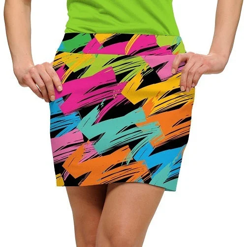 Loudmouth Golf: Women's StretchTech Skort - Broad Strokes (Size 6) denim skirt fashionable Loudmouth Golf: Women's StretchTech Skort - Broad Strokes (Size 6) denim skirt fashionable