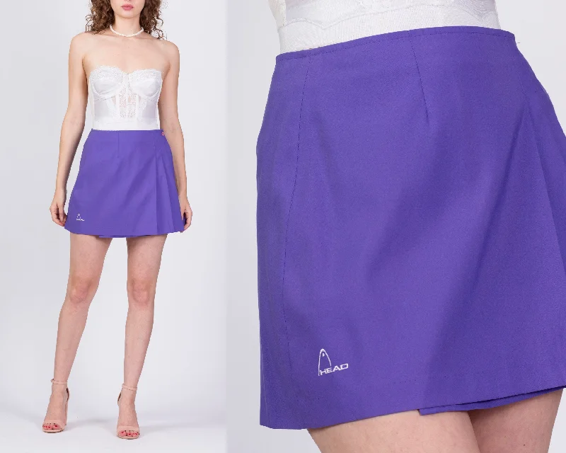 Vintage Purple Tennis Mini Skirt - Medium, 28" pencil skirt chic